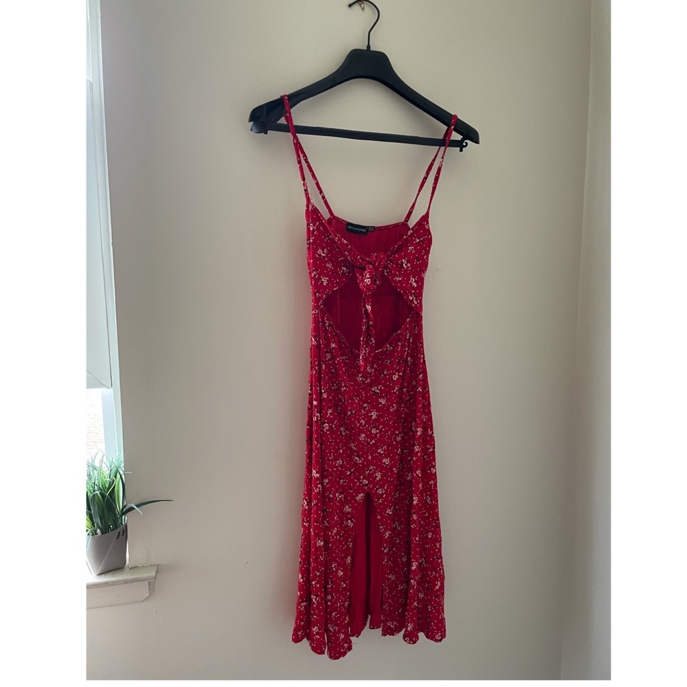 Tie front dress